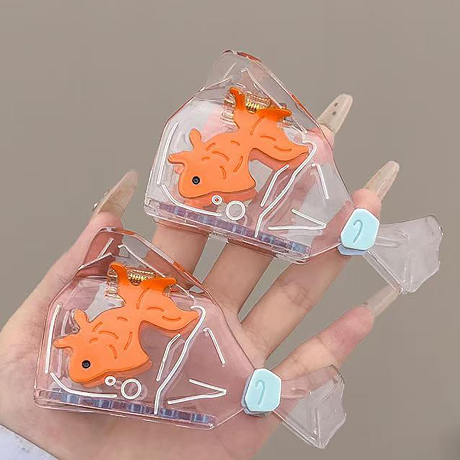 【410】金魚模様のヘアクリップ Amazon.co.jp: 金魚ヘアクリップ、ノベルティ金魚爪クリップ、金魚